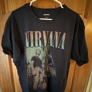 Old Navy Black Nirvana Graphic Tee